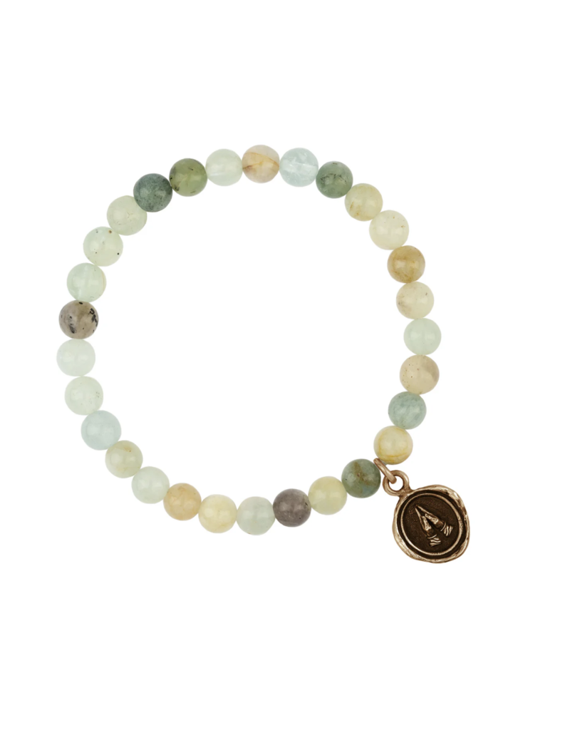 Pyrrha Pyrrha-Grateful Appreciation Talisman Stretch Stone Bracelet