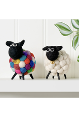 Torre & Tagus MODWOOL-Felt Ball Sheep -White