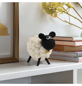 Torre & Tagus MODWOOL-Felt Ball Sheep -White