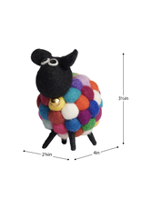 Torre & Tagus MODWOOL-Felt Ball Sheep-Multi Color