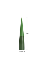 Torre & Tagus Prime Conical Two-Tone Candle - 10"h-Green