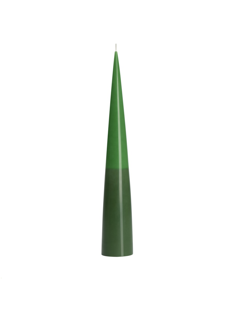 Torre & Tagus Prime Conical Two-Tone 8"H Candle - Green