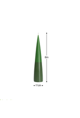 Torre & Tagus Prime Conical Two-Tone 8"H Candle - Green