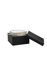 Torre & Tagus Kiri Porcelain Noodle Bowl with Chopsticks - Black Line