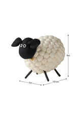 Torre & Tagus Felt Ball Sheep Decor-9"h - White
