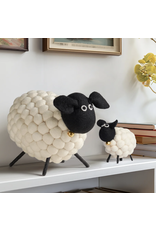Torre & Tagus Felt Ball Sheep Decor-9"h - White