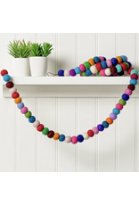 Torre & Tagus MODWOOL-Felt Ball 75L" Garland - Multicolor