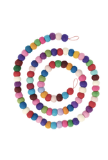 Torre & Tagus MODWOOL-Felt Ball 75L" Garland - Multicolor
