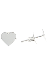 Pavilion So Special 7mm Sterling Silver Heart Stud Earrings/Card