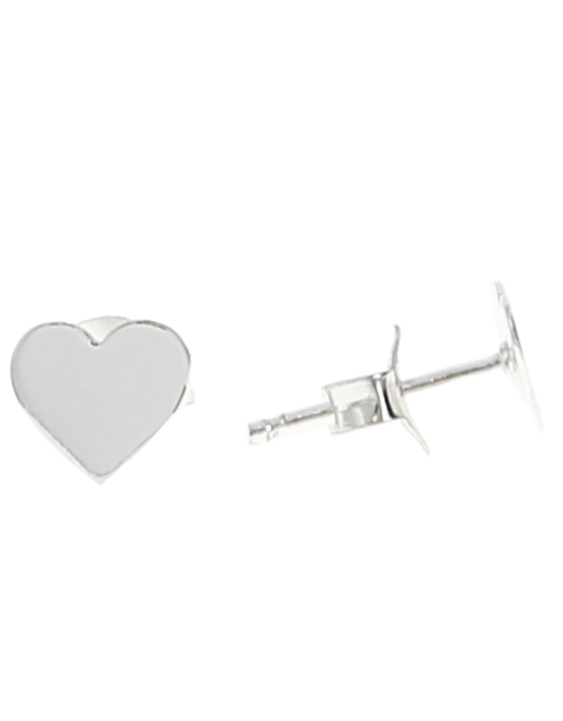 Pavilion So Special 7mm Sterling Silver Heart Stud Earrings/Card