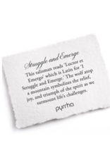 Pyrrha Pyrrha-Struggle and Emerge 14K Gold on Silver Talisman