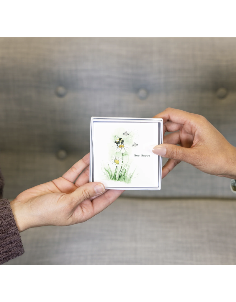 Pavilion Bee Happy 6mm Sterling Silver Bee Stud Earrings/Card