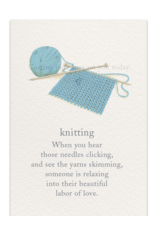 Meaning Of Life-A Cardthartic Experience Knitting Friendship Card
