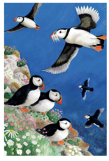 Abacus Cards Puffin Flying Greeting Card