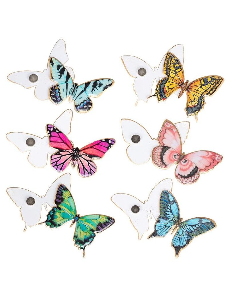 Abbott Butterfly-Two-Sided Magnet Decor-2"W