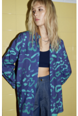 Eve Gravel Kalena-Navy/Turquoise
