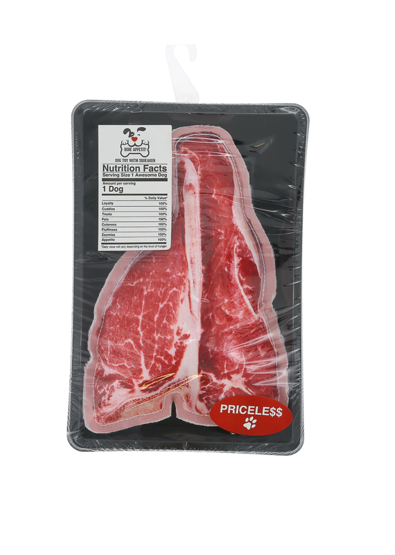 Pavilion Steak-Canvas Dog Toy