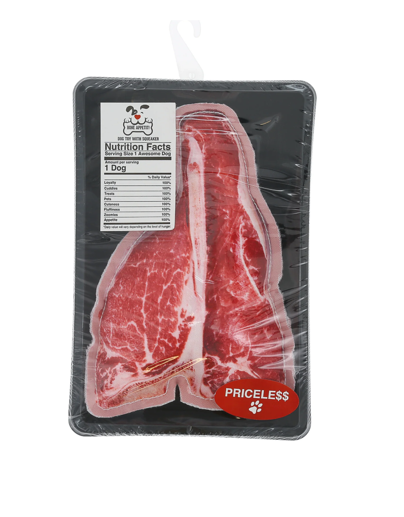 Pavilion Steak-Canvas Dog Toy