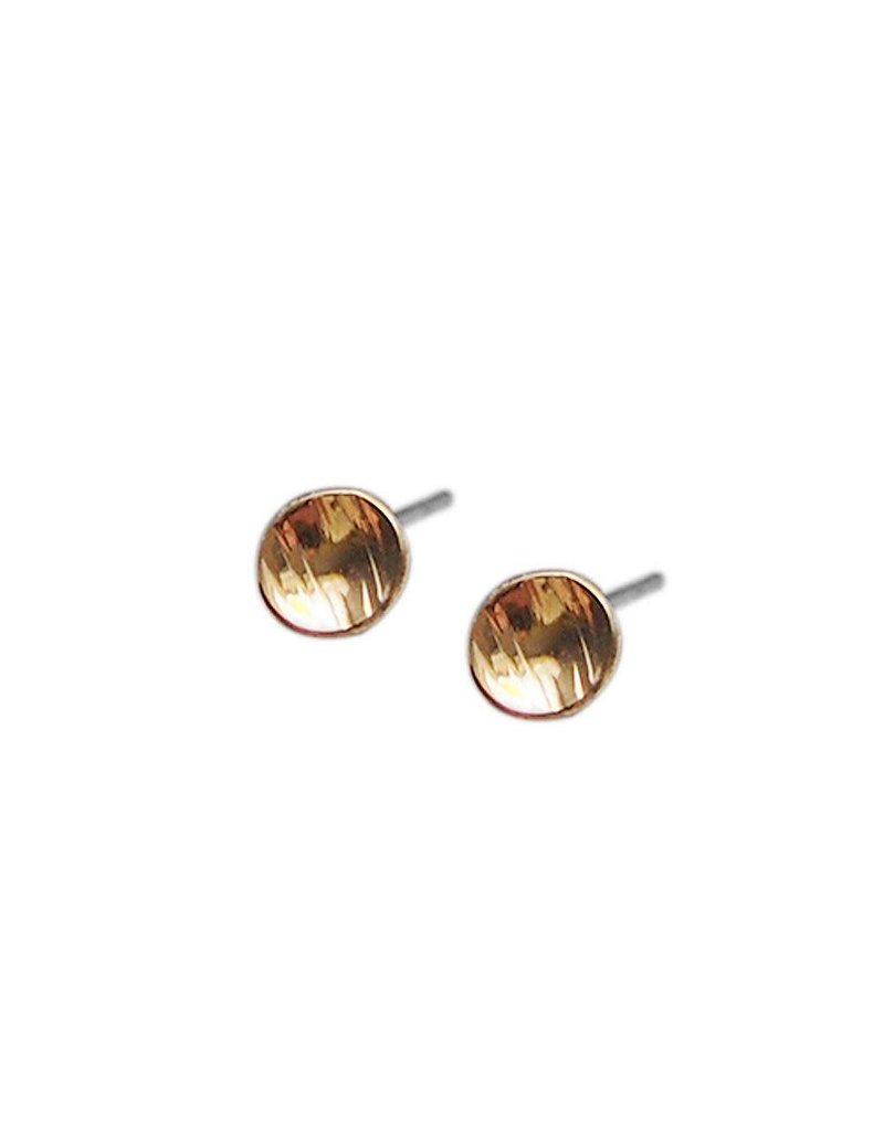 Strut Jewelry Textured Dot Studs-Gold Fill