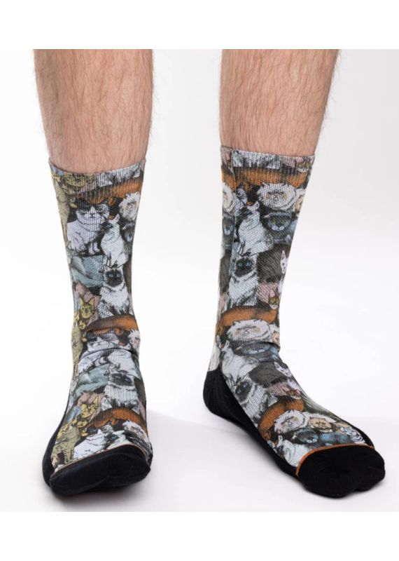 Good Luck Socks Men's Social Cats Socks