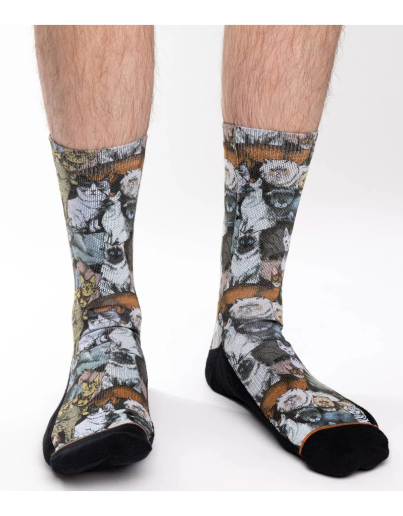 Good Luck Socks Men's Social Cats Socks