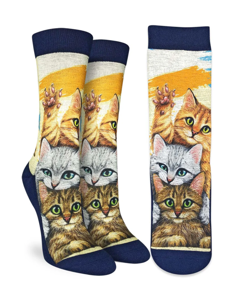 Good Luck Socks Women's Stack the Cats Socks