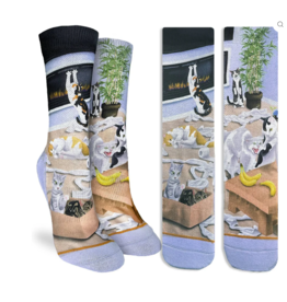 Good Luck Socks Women's Cats Causing Catastrophe Socks