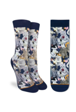 Good Luck Socks Women's Wine & Cats Socks