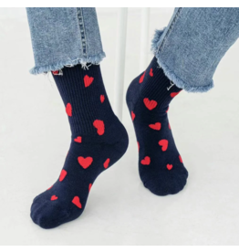 LimLim Rib Heart Short Socks