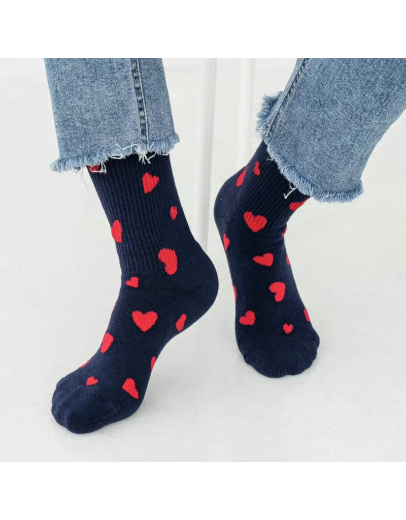 LimLim Rib Heart Short Socks