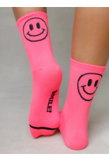 LimLim Smile Socks- Hot Pink