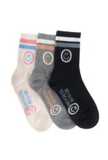 LimLim Great Smiley Socks-Cream