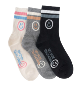 LimLim Great Smiley Socks-Cream