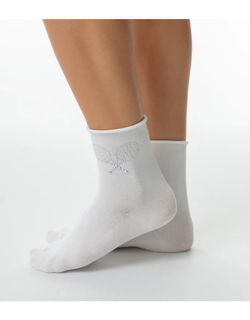 LimLim Tennis Racket Crystal Socks