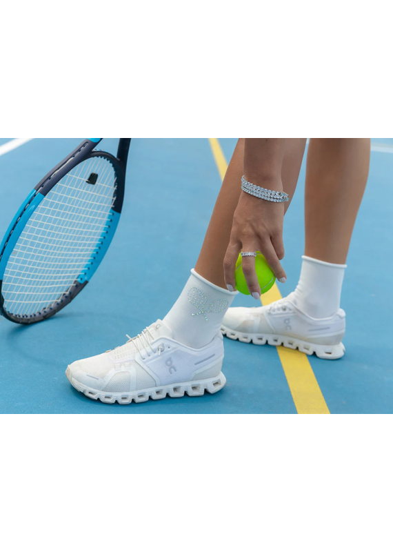 LimLim Tennis Racket Crystal Socks