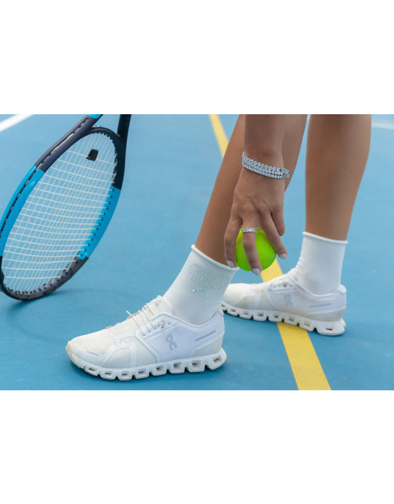 LimLim Tennis Racket Crystal Socks