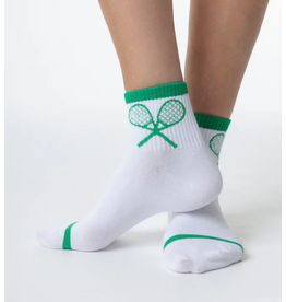LimLim Tennis Racket Classic Crew Sock