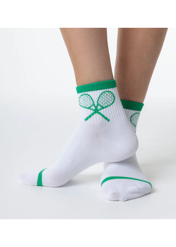 LimLim Tennis Racket Classic Crew Sock