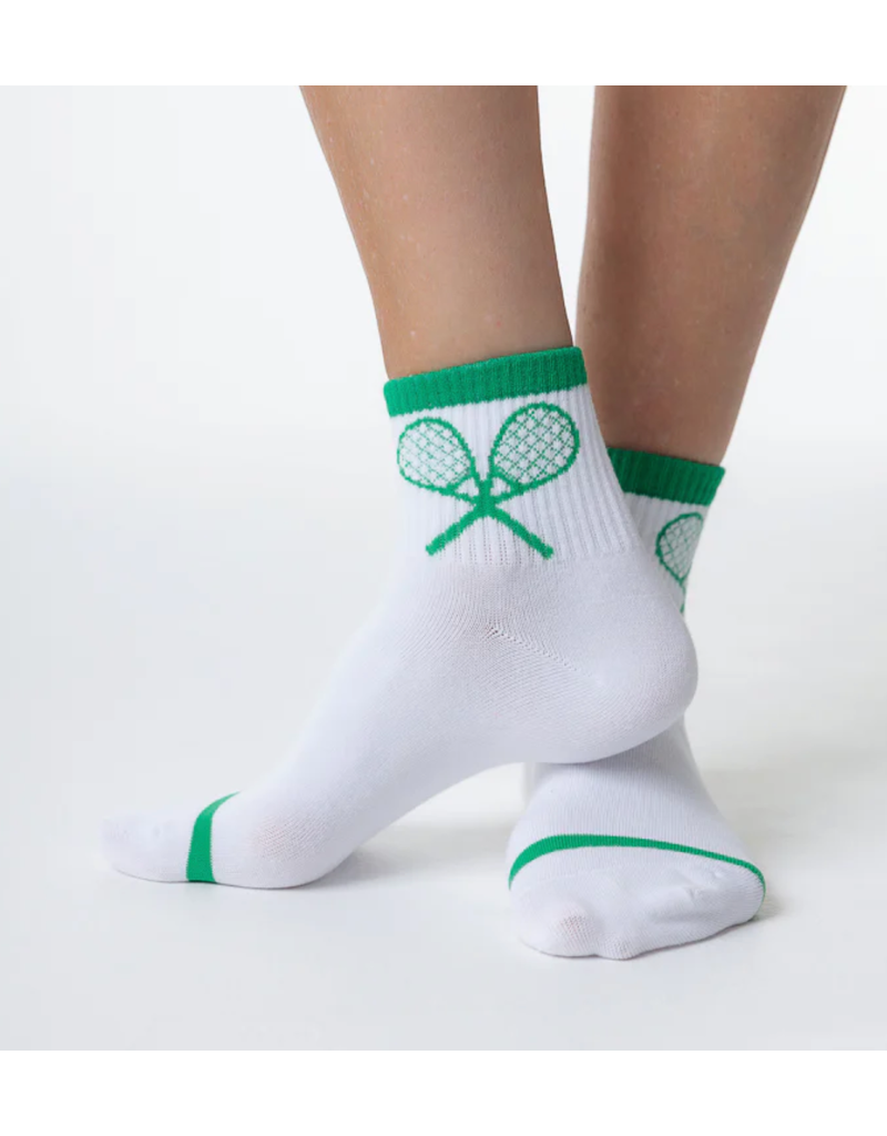 LimLim Tennis Racket Classic Crew Sock