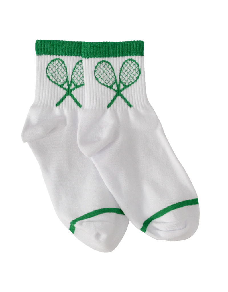 LimLim Tennis Racket Classic Crew Sock