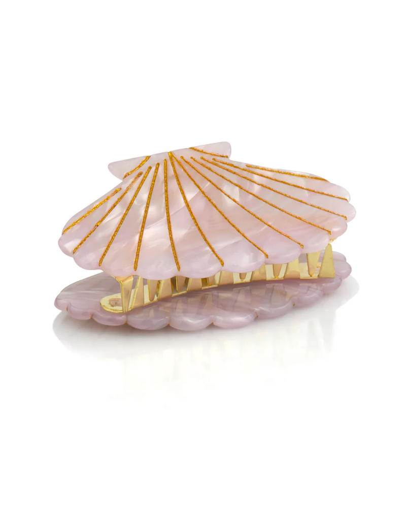 LimLim Cellulose Metallic Sea Shell Clip