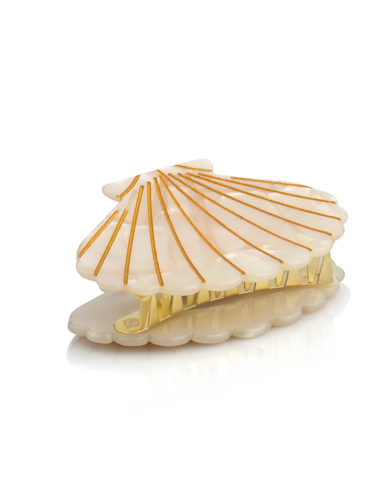 LimLim Cellulose Metallic Sea Shell Clip