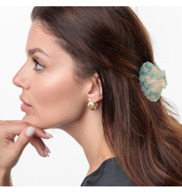 LimLim Cellulose Metallic Sea Shell Clip