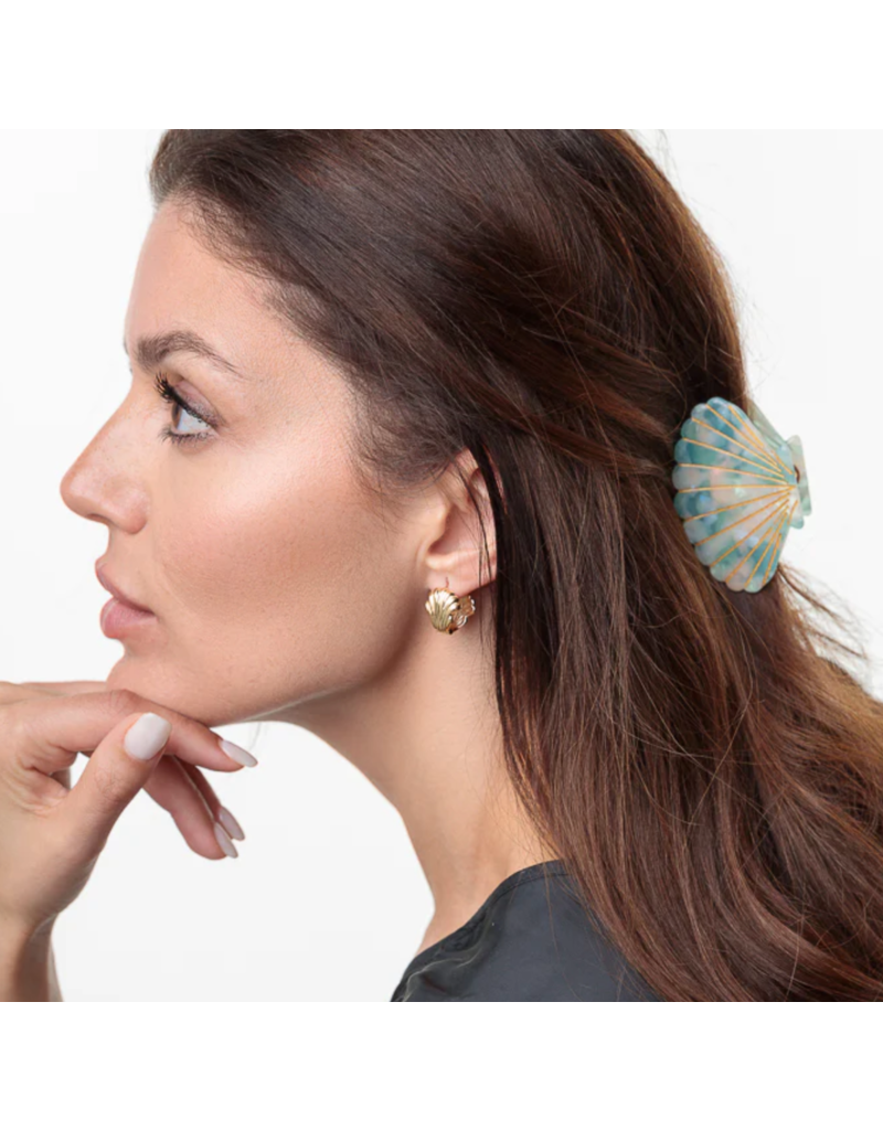 LimLim Cellulose Metallic Sea Shell Clip