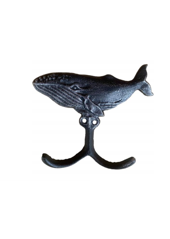 International Gifts Humpback Whale Hook-Metallic Black