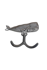 International Gifts Sperm Whale Hook-Silver Metallic