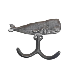 International Gifts Sperm Whale Hook-Silver Metallic