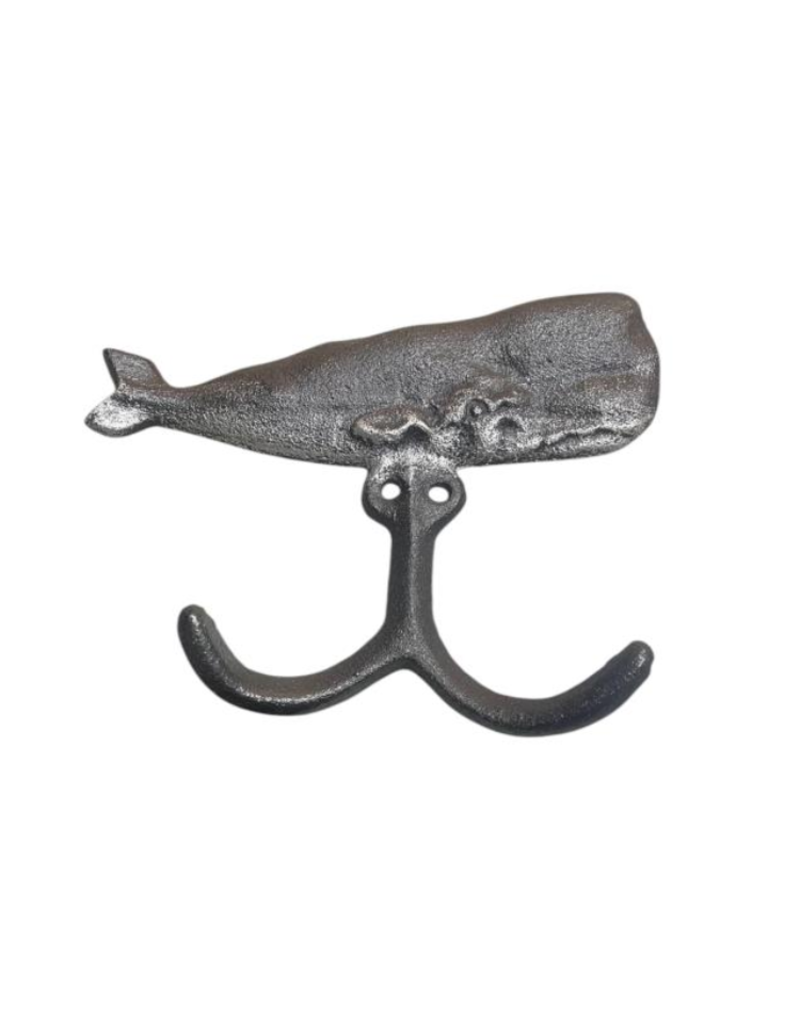 International Gifts Sperm Whale Hook-Silver Metallic
