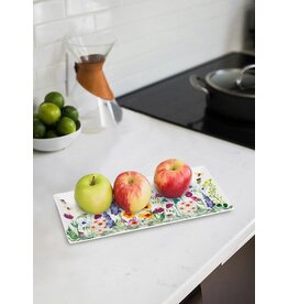 Abbott Bee Garden Large Rectangle Platter-4.5"x12"L