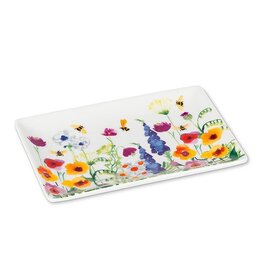 Abbott Bee Garden Rectangle Plate-4"x6"L